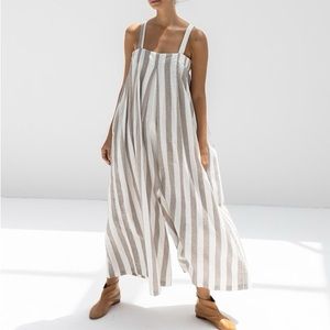 Black Crane Wide Jumpsuit M